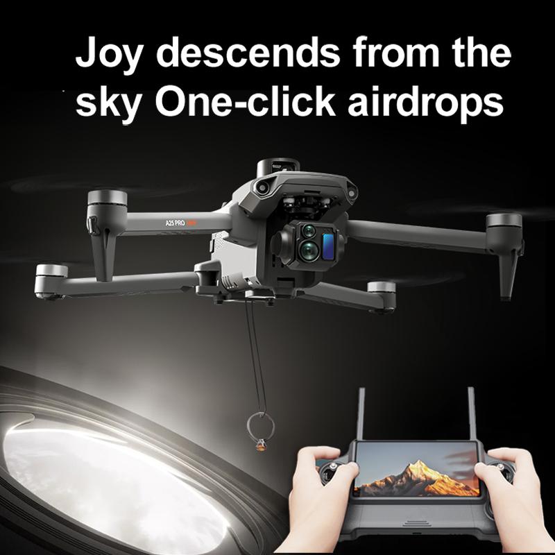 New A25 GPS Drone Professional 3-axis PTZ Aerial Photography HD 8K With Screen Remote Control 10KM Obstacle Avoidance FPV Dron