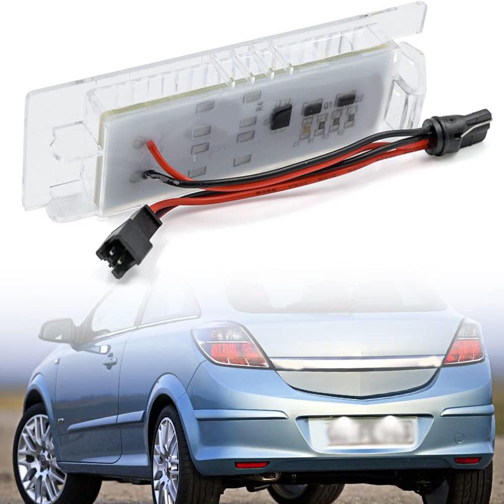 1Pair LED License Plate Light 6223506 for OPEL Zafira B Astra H