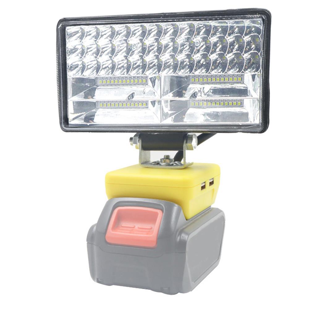 Wireless LED Work Light 8 inch 84LED 11800LM with Dual USB Port  For Batteries DCB206 DCB205 DCB204 DCB181