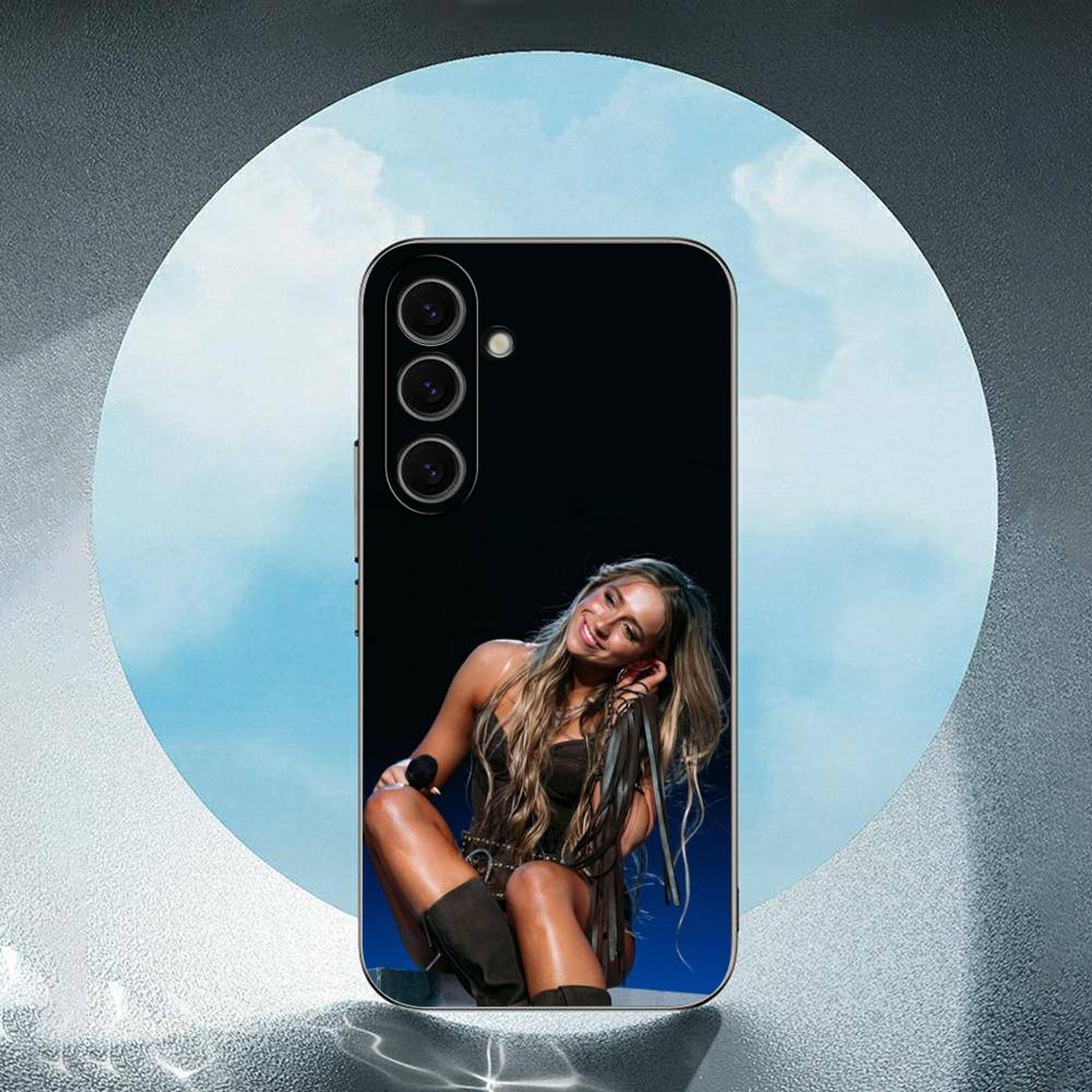 Singer T-Tate McRae Luxury Black Phone Case For Samsung Galaxy S23 S24 S25 Ultra S22 Plus S21