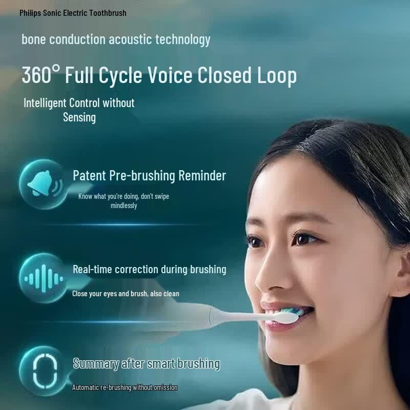 Philips Sonic Electric Toothbrush with Smart Voice Navigation CN plug (adapter included)