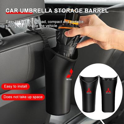 Caja de Almacenamiento Multifuncional para Coche Cubo Organizador de Basura para Paraguas Para Lancer 9 Ex Evo ASX L200 Colt Pajero Sport