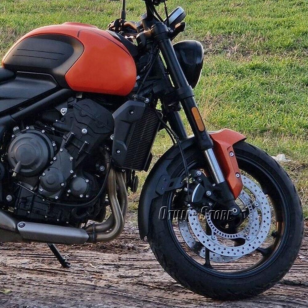 Trident 660 Motorcycle Front Fender Mudguard Extender Extension Black For TRIDENT 660 Trident660 Trident660 2021 2022 2023 2024