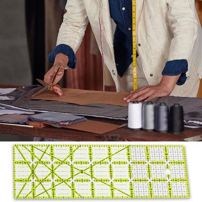 Acrylic Patchwork Ruler Handmade Sewing Gadgets Household Craft Measuring Ruler Fashion Designers Tool Accessories