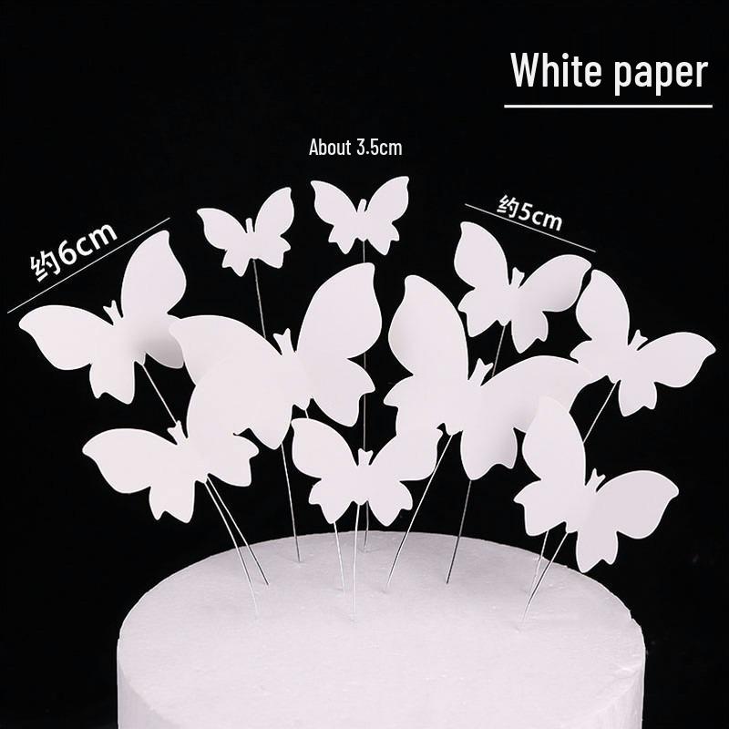 Toppere de tort fluturi roz cu margini aurii - Perfecte pentru sărbătorile de ziua de naștere ale prințeselor