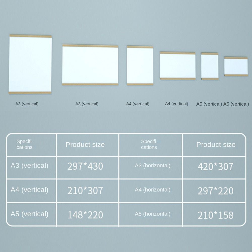 Akrylowa ramka na certyfikat A3/A4/A5 Ramka na licencję biznesową Wysokiej jakości ramka ekspozycyjna