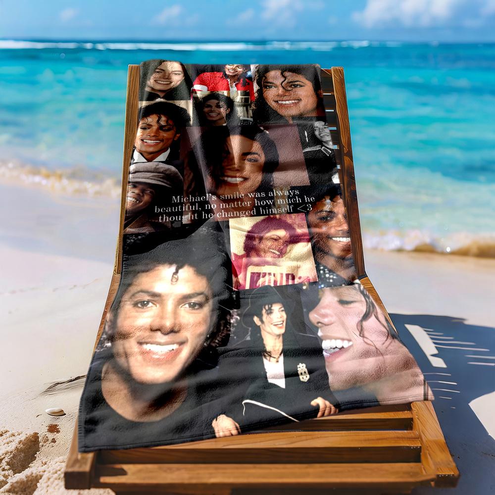 Michael Jackson Beach Towel Super Soft Absorbent Comfortable Lightweight