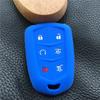 Silicone Rubber Car Key Cover Case Shell Holder Bag Set For Cadillac Escalade Esv Xts Ats Cts Srx 6Bt 6 Buttons Cover Case