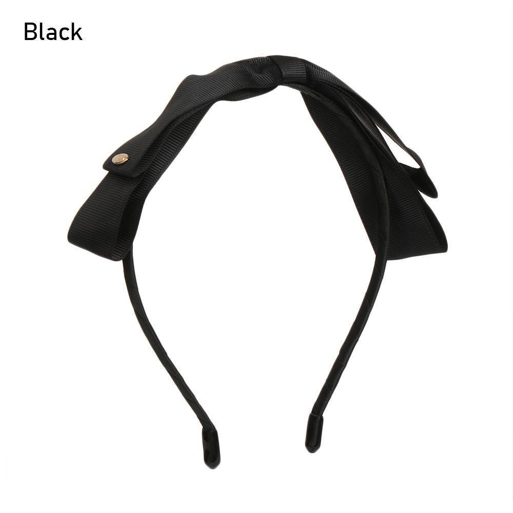 

Мода Милый Винтажный Бант Безель Головной убор Повязка на голову Бант Резинки для волос Широкая Повязка на голову чёрный