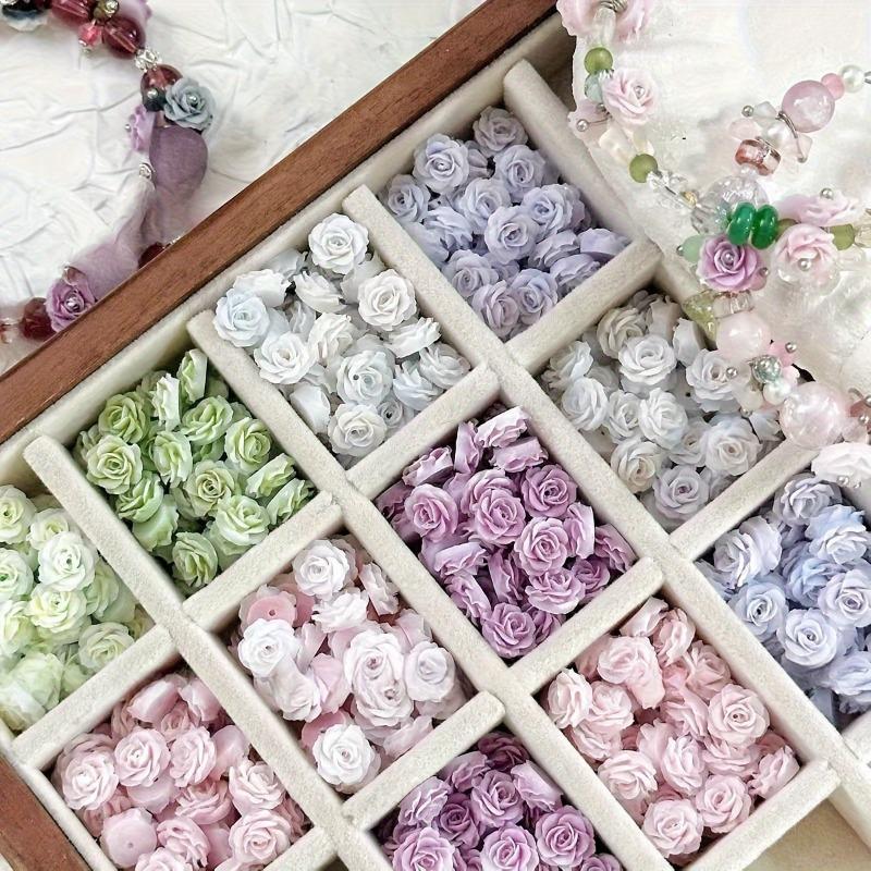 Handicrafts Retro Rose Spacer Beads 20 Homemade Bracelet Plastic Beads Wedding Wreath and Jewelry Making Accessories