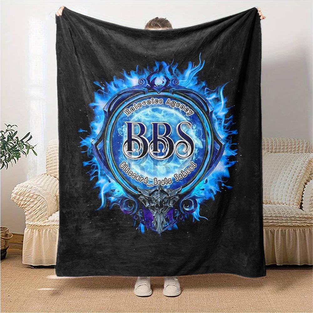 1pc BBS Rolevoice Agency Soft Flannel All Season Throw for Home, Office, Outdoor UseDurable Comfort Soft Warm Throw for Home