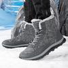 TUINANLE Men Winter Shoes Snow Boots Cold Winter Women Ankle Boots Non-slip Cotton Shoes Plus Size 45