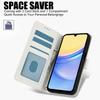 SY-003 For Samsung Galaxy A35 5G Case PU Leather Stand View Phone Wallet Cover with Hand Strap