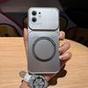 Metallic Finish Magnetic TPU Phone Case for iPhone 12,11 Shockproof Matte Soft Cover
