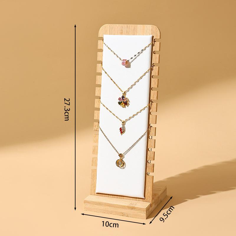 1Pcs Wooden Detachable Necklace Display Rack, Clavicle Chain Jewelry Hanging Rack, Necklace Display Shooting Tools