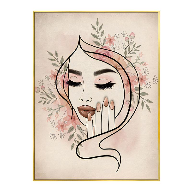 

Модный постер для макияжа, салон красоты, декоративные картины для ногтей, принты, скандинавский холст, настенные художественные фотографии, украшение для дома для девушки, спальни 21x30cm No Framed