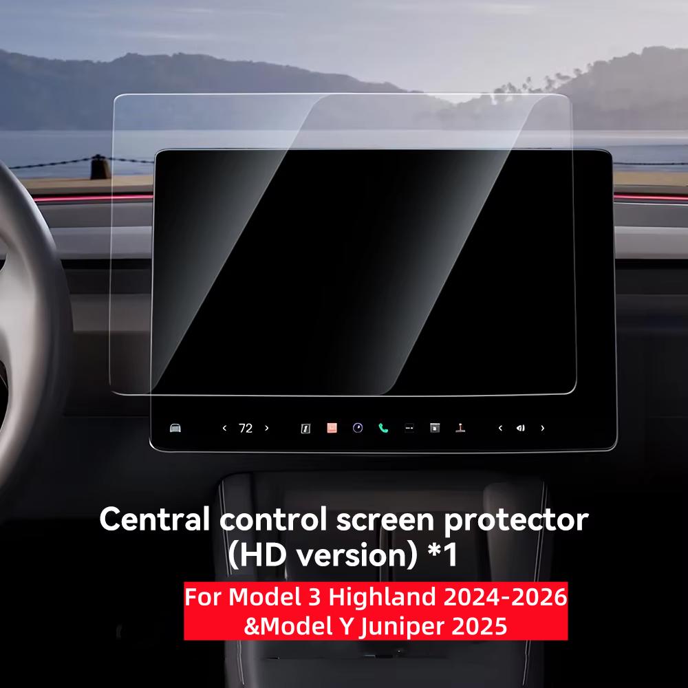 YZ Tempered Glass Screen Protector For Tesla Model 3 Highland Model Y Juniper 2025 Center Console HD Protection Screen Protecto