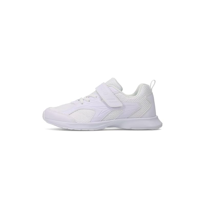 [Shunsoku] Kids' Sneakers for Boys and Girls, Lightweight, Sizes 15-27cm, 2E Width, SJJ 1950 White/White (Current Color), Size 21.0 Cm, 2E Width