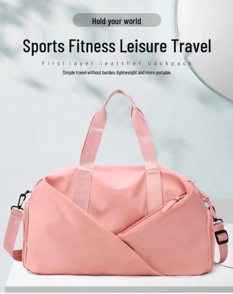 Unisex Travel Gym Bag with Wet & Dry Compartments