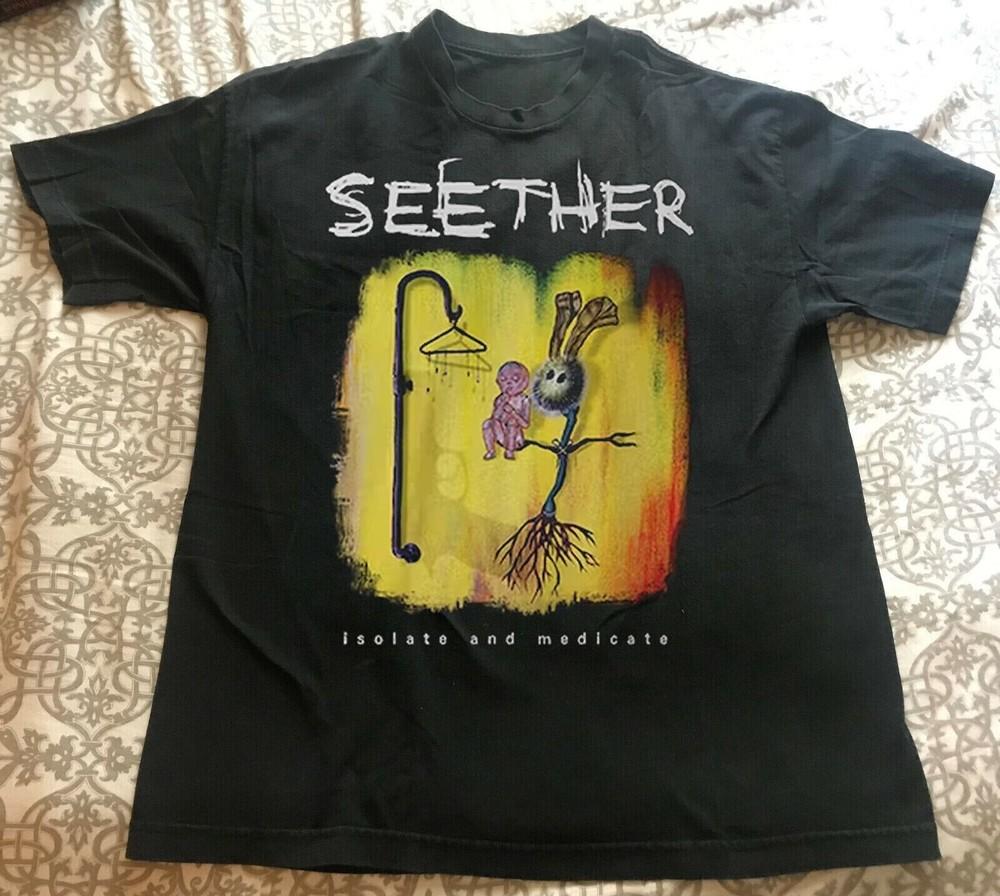 Seether band Isolate and Medicate Album Cover T-shirt YA965 Unisex T-Shirt XXL