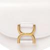 Chloe Marcie Snap Closure Half-Moon Shape Smooth Calfskin And Lambskin Flap Shoulder Crossbody Mini Bag Women Bags White CHC23-AP847K82-110