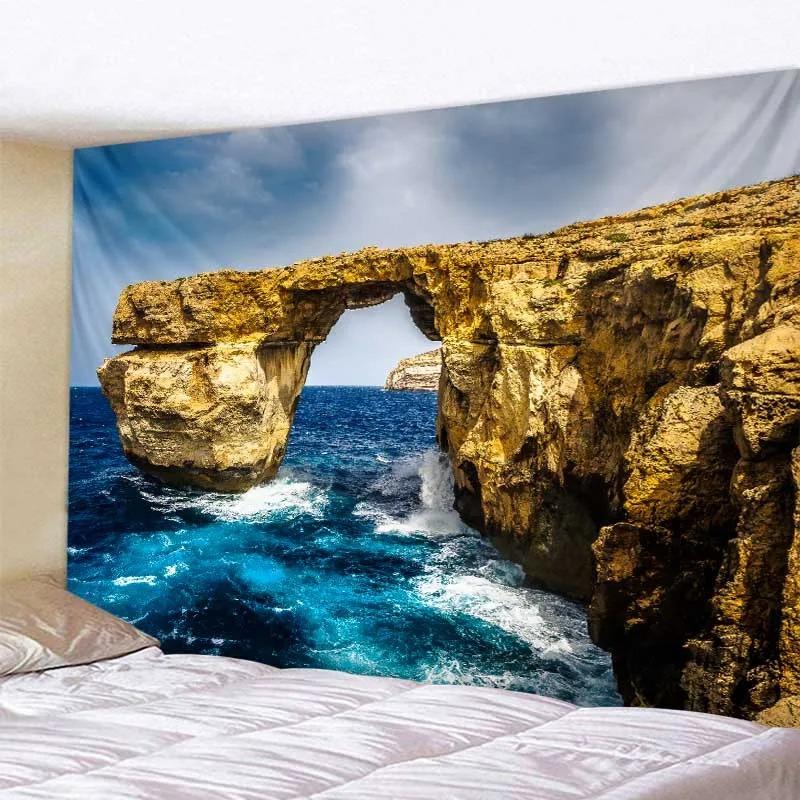 Böhmische Wandteppich Nordischer Tropischer Strand Wandteppich Mandala Wandbehang Hippie Schlafzimmer Dekor Psychedelischer Wandteppich