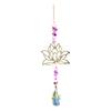 Crystal Sun Catcher Lotus Wall Hanging Rainbow Maker Suncatchers for Living Room Or Office Decoration