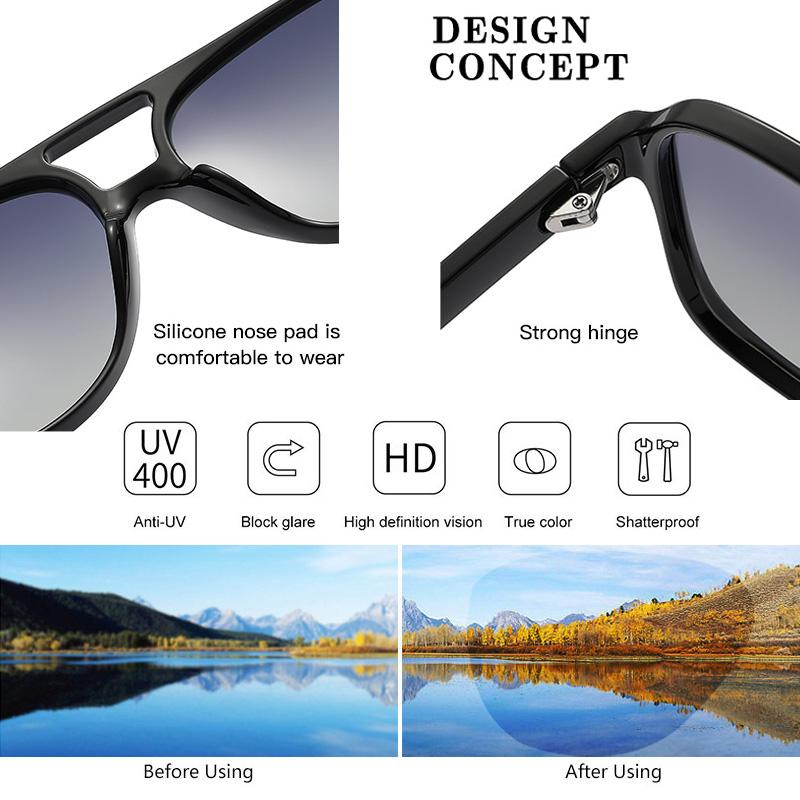 Retro Polarized Sunglasses for Womens Mens Large Frame Classic 70s Vintage Pilot Driving Eyewaer UV400 Protective Sun glasses