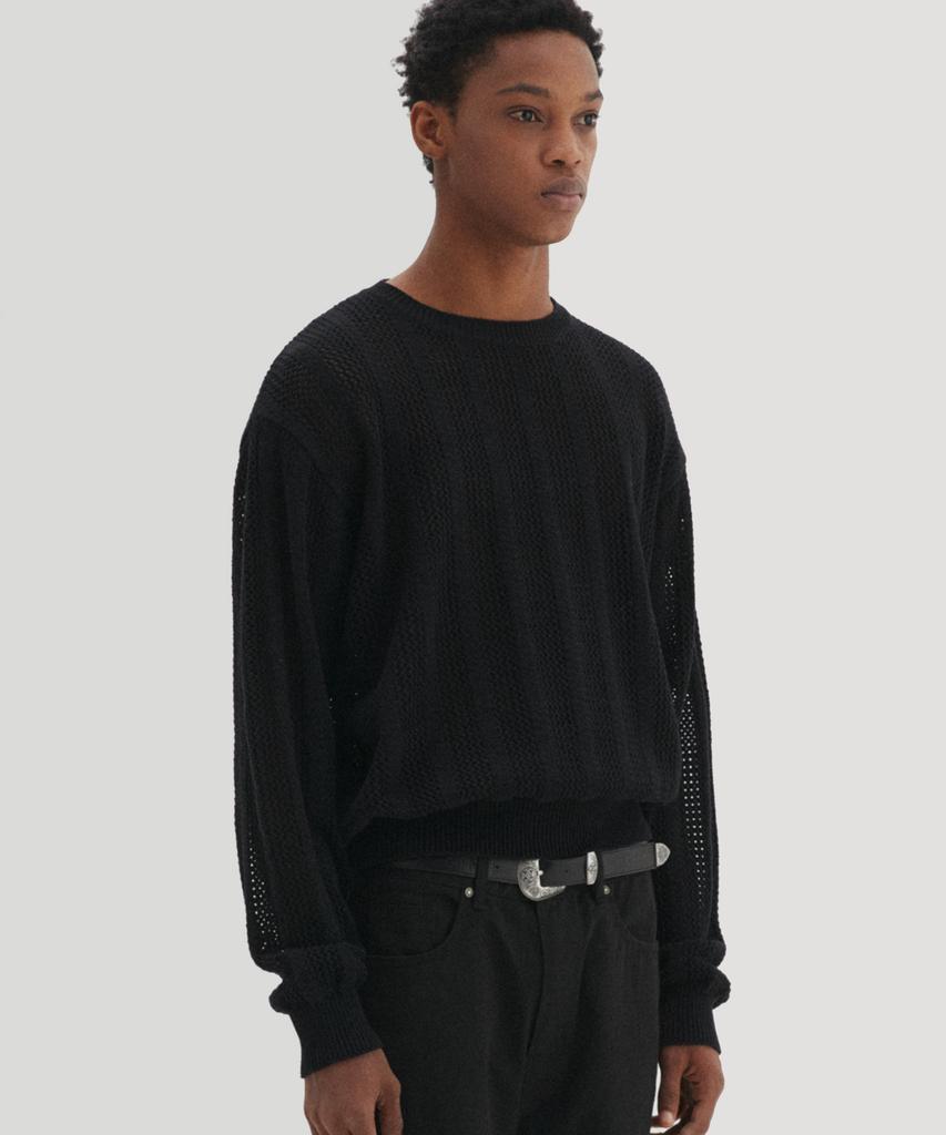 DNSR Mesh Crop Knit Black