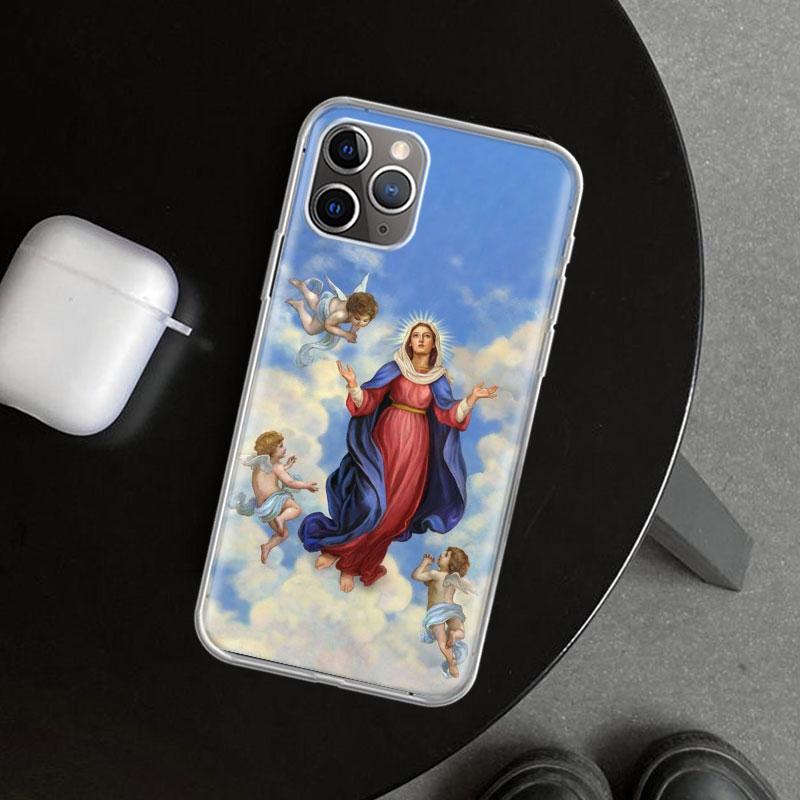 Virgin De Guadalupe Mary Phone Case Cover for iPhone 11 12 13 Mini 14 15 Plus 16 Pro Max 17 Air 7 8 + SE Art Customized Fundas 1