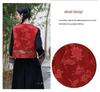 2025 Ethnic Style Sleeveless Tencel Jacquard Vest, Spring/Summer Retro Cardigan