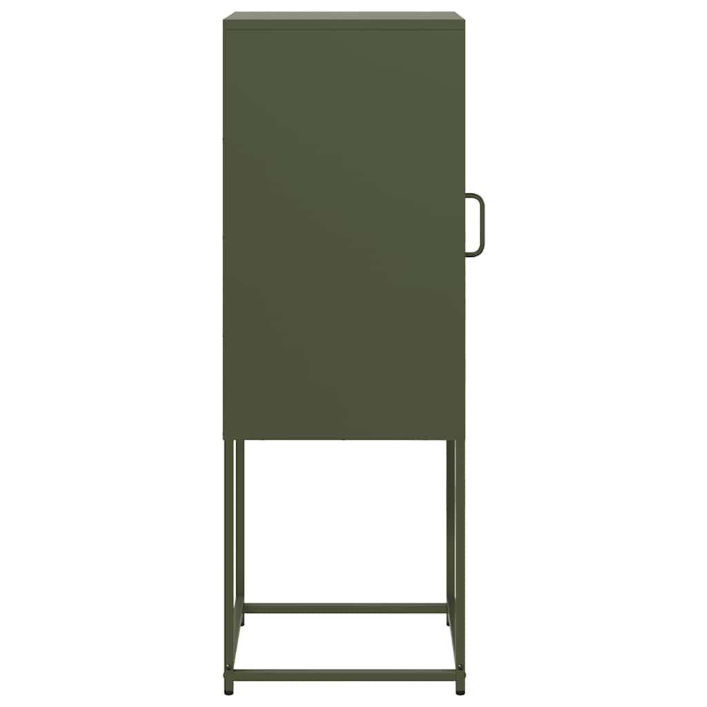 Sideboard Olive Green 36 X 39 X 107 Cm Cold Rolled Steel