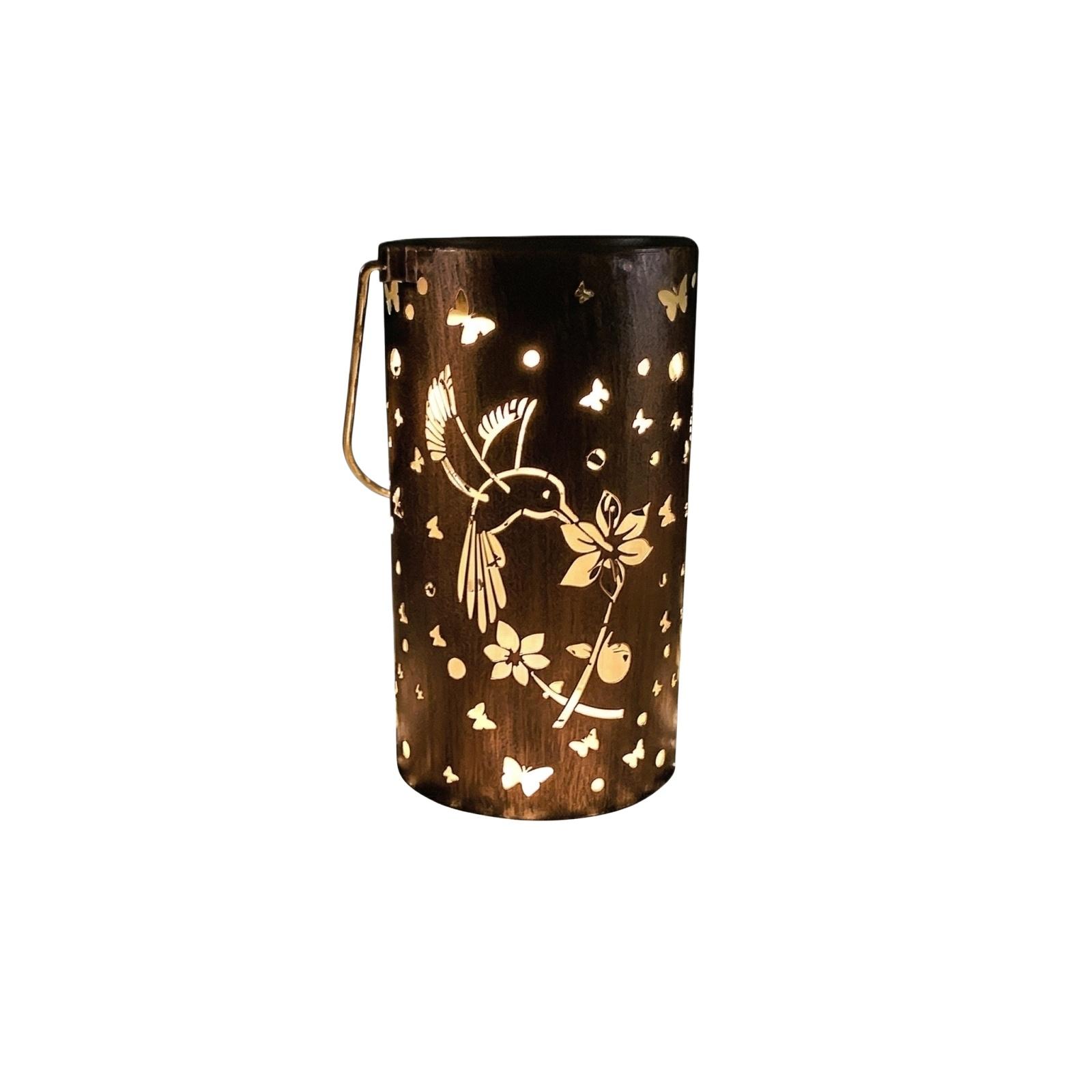 

Solar Metal Hollow Hanging Light Balcony Garden Outdoor Decor Lamp One Size