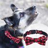 Pet Collar For Dog Cat Adjustable Nylon Christmas Pattern Printed Durable Walking Accessory Snowflake Dog Collar