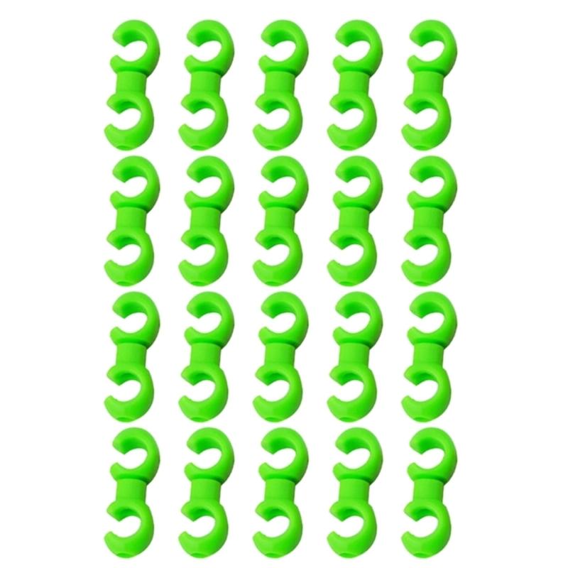 20Pcs Bike Cable Clasps Bicycles Brake Gear Cable Clips S-Hook Clip Bike Cross Lines Clip Clasps Cycling Accessories