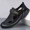 2025 Men's new Sandals Soft soled breathable lazy Shoes Hollow out casual mesh shoes Lightweight comfortable Male sandals Homme