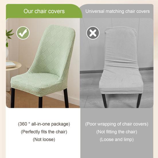 Stuhlbezug Hohe Elastizität Rundum-Design Schützende Passform Verstecktes Gummiband Weniger Verrutschen Superweicher Stuhlbezug