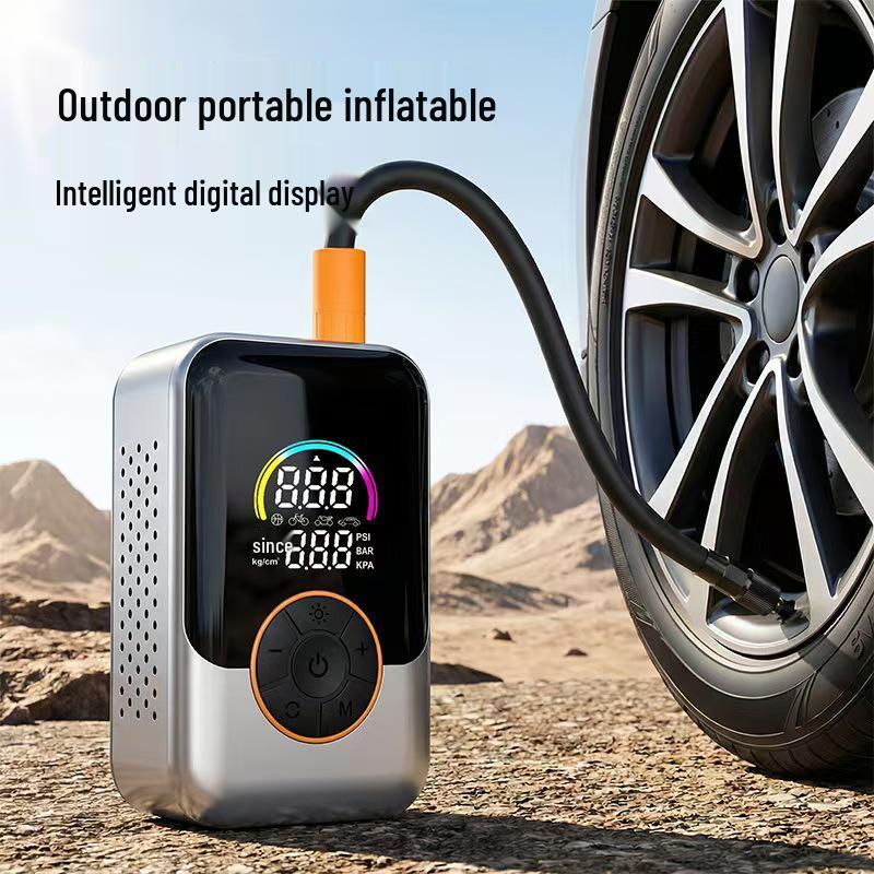 Portable On-Board High-Pressure Wireless Electric Car Tire Pump