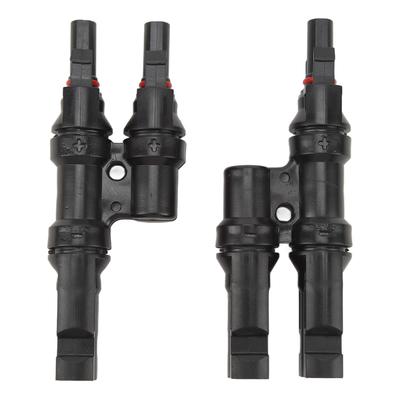 Solar Branch Connectors 3 Way T Type 1 To 2 Connector for Parallel Connection Between Solar Panels