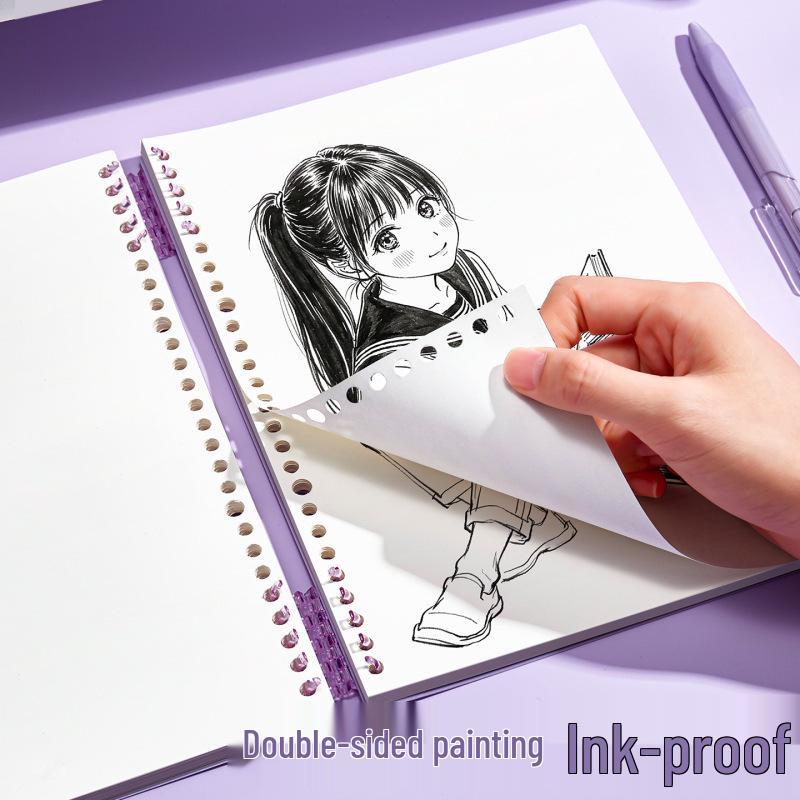 Morandi Detachable Student Sketchbook - Thick, Comfortable, Colorful Art Drawing Pad