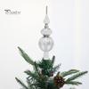 Topper per albero di Natale Topper per albero di Natale glitterato Topper per bottiglia antiscivolo a forma di zucca Decorazione per albero di Natale Crea atmosfera Decorazioni per feste