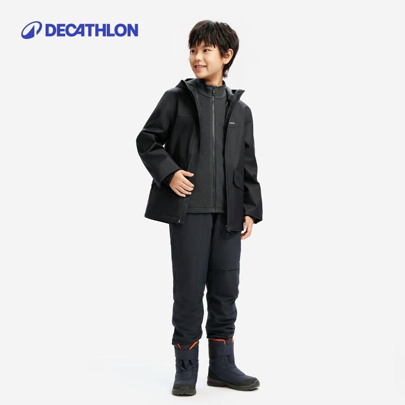 Decathlon Kids' 3-in-1 Detachable Fleece Lined Jacket