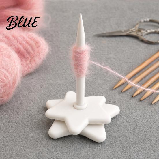 Anti-slip Yarn Stand Desktop Spinner Crocheting 3D Knitting Holder for Printed Star Ball Dispenser Knitting Lovers Wool Winding Tool