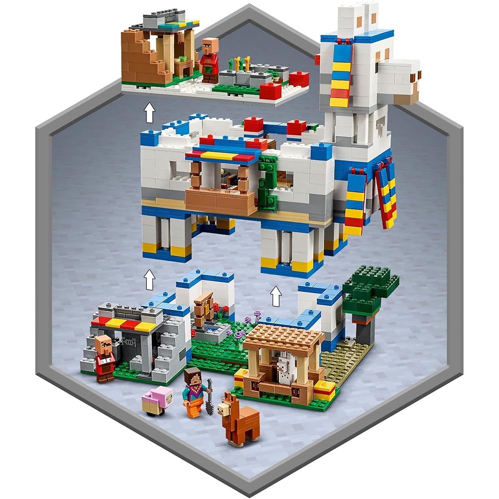 LEGO Minecraft Llama Village Building Set 21188 Toy for Boys and Girls Ages 9 and Up