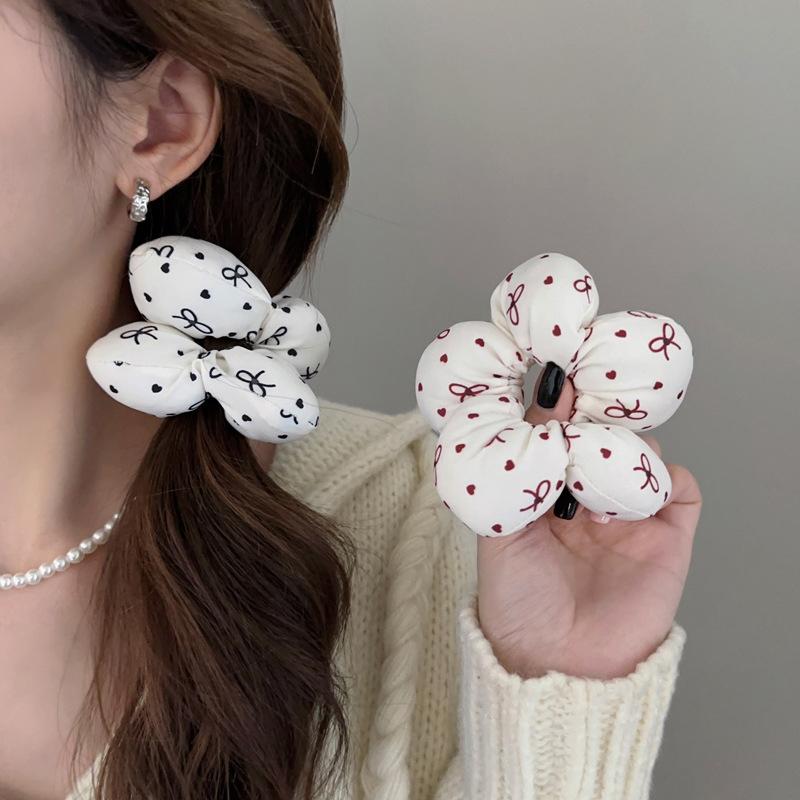 Koreanische Blume Haarseil für Frauen Süße Mädchen Kopfschmuck Haarband Elastisches Pferdeschwanz Scrunchie Haaraccessoires