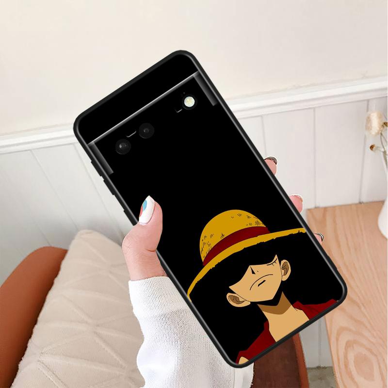 

Противоударный чехол Luffy The O-ne P-iece для Google Pixel 8 7A 6A 5A 5 4 4A XL Pro 5G, черный чехол для телефона, мягкий чехол Fundas Capa Google Pixel 8