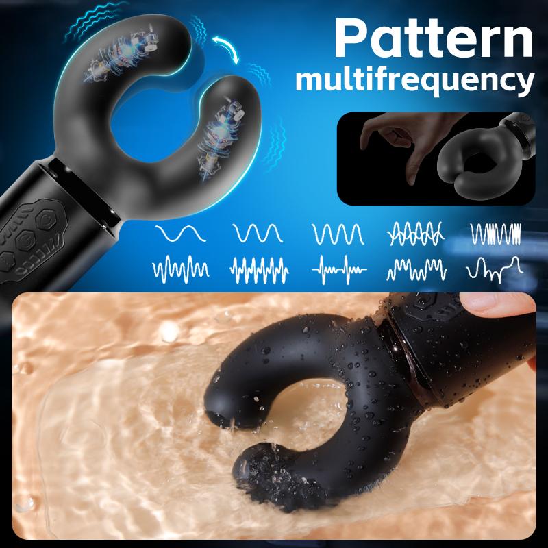 Penis Training Vibrator Glans Massage Stimulator Penis Exercise Lasting Masturbator 10 Frequency Vibration Adult Sex Toys