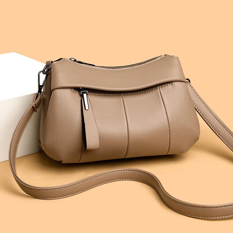 Soft Leather Bag, Mother's Model, Women's Bag, Messenger Bag, Women's New Atmosphere, Spring Women's New Small Bag