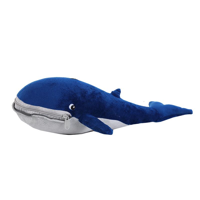 

Blue Whale Plush Toy Doll Pillow Soft And Comfortable Childrens Gift Birthday 45cm/17.71in