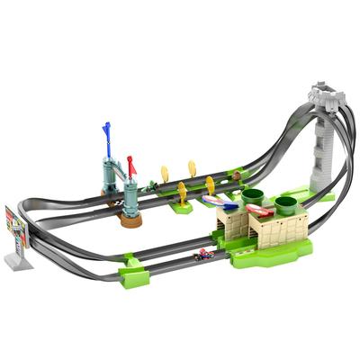 Hot Wheels Mario Kart Circuit Light Track Set, Alter 1 Mario GHK15, 5+ [Inklusive Auto]